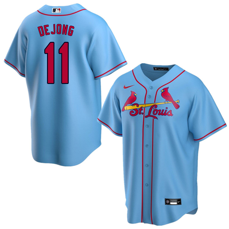 Nike Men #11 Paul DeJong St.Louis Cardinals Baseball Jerseys Sale-Blue